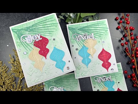 Mica Stain Ornaments | Simon Says Stamp | AmyR 2023 Holiday Card Series #28