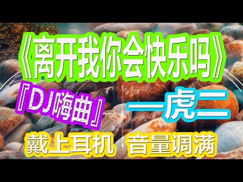 YouTube音乐|戴上耳机《离开我你会快乐吗》——虎二【DJ版本】{火力全开 音量调满}全景立体环绕！配『動態歌詞Lyrics』