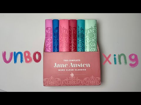 Jane Austen's Word Cloud Classics Boxed Set Unboxing 📦