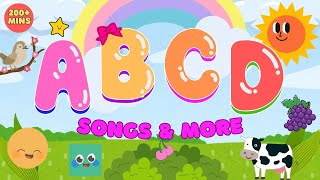 🎶 ABC, 123 - All-in-One Kids Songs! | ABCs, 123s, Colors, Shapes & More | Fun Learning for Kids!