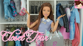 Barbie Real Closet Tour - Doll Clothes and Accessory Haul  - Titi Toys and Dolls