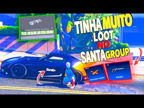 FIZ 3.000.000 MILHÕES ROUBANDO LOOT VIPS NO SANTA GROUP GTA RP