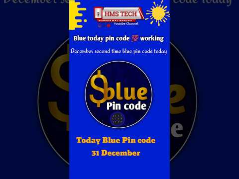 31 December second time code today blue | today blue pin code | #31decemberbluepin #todaybluecode