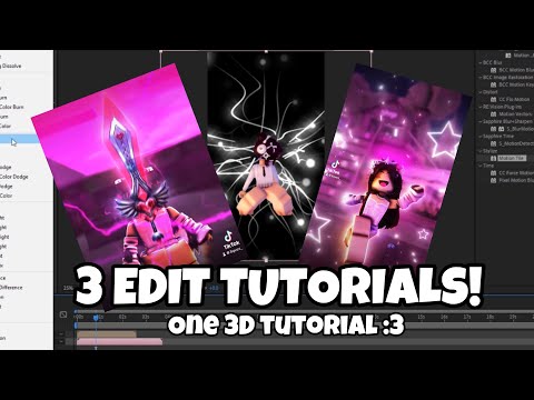 3 edit tutorials FOR YOU 😳😜 *ONE 3D TUT*