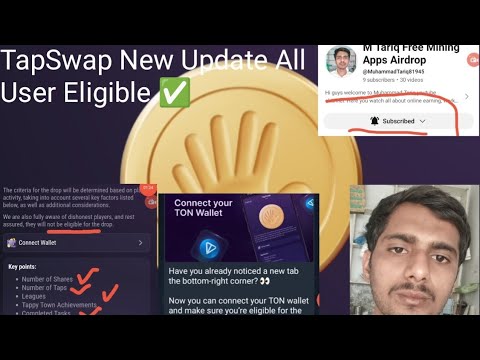 Tapswap Airdrop Eligible I TapSwap Wallet Connect Tapswap all step complete verify Tapswap Airdrop ✅