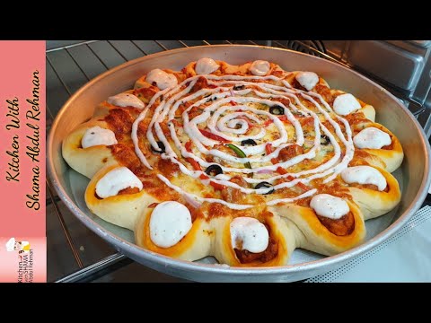 Crown Crust 🍕 Pizza Recipe | With Homemade Pizza Dough, Pizza Sauce And White pizza topping Sauce