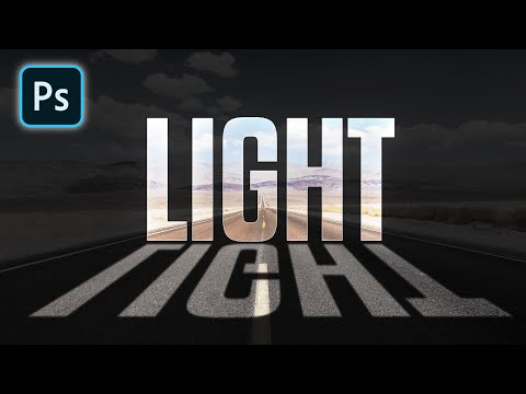 Photoshop Tutorial - Light Text Effect || Glowing Text Effect in Photoshop