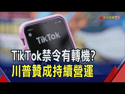 TikTok在美大限只到明年1/19！川普稱讚助選有功...支持在美"保留一段時間"｜非凡財經新聞｜20241223