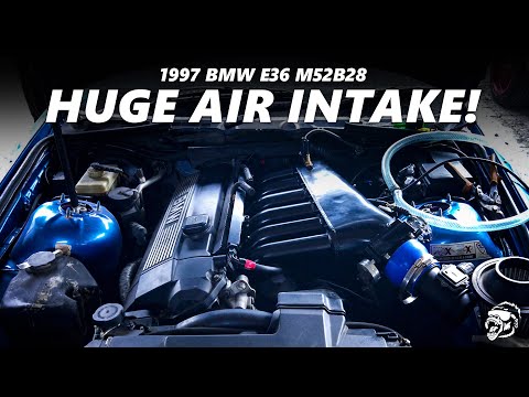 NEW HUGE AIR INTAKE BMW E36 M52B28 ENGINE! Part 1 | BMW E36 Ep.8 #bmw #bmwe36 #e36 #intake