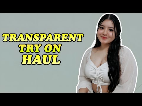 Transparent Try-On Haul 😍" Breaking the Fashion Rules!🔥