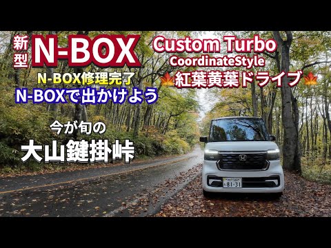 視界が良い運転が楽しい👍新型N-BOXで 紅葉🍁黄葉ドライブ　#nbox  #nboxカスタム. #djiosmoaction4