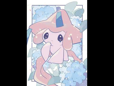 ポケモン：ジラーチ：イラストタイムラプス #illustration #making #pokemon