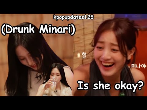 when mina getting drunk and then there’s twuce reaction *she wants to go home*