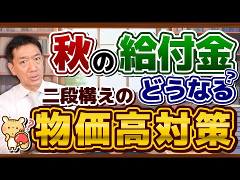 【どうなる？秋の給付金】現状の見通し/ 物価高対策/ 電気・ガス補助 8-10月/ LPガスは対象外/ 新・給付金は総裁選後/ 首相交代の場合は流動化も？/ 厚労省支援策など ≪R6,8/7 時点≫