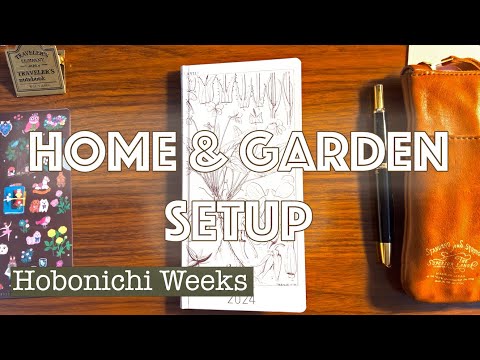 Creating new habits for 2024 with my home and garden Hobonichi Weeks | Functional planner setup 2024