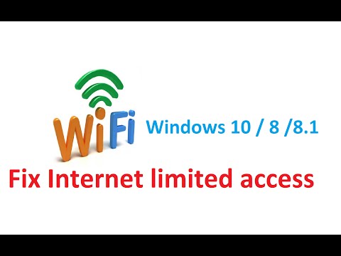 Fix Windows 10 Internet limited access!!