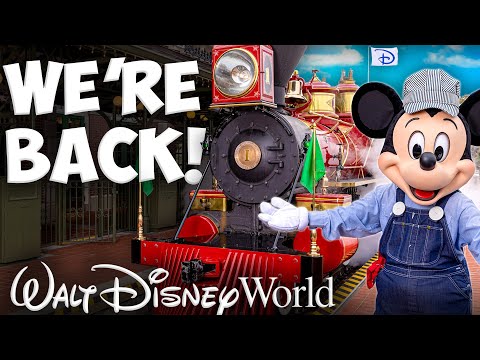 Walt Disney World Railroad REOPENING REVIEW! 🚂 - New Tron Coaster Views and Narration!