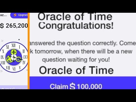 time farm oracle answer today July 18