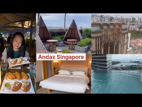 Andaz Singapore-Room Tour, Rooftop Bar, Eating Lobster & Hot Dog Rolls