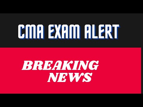 CMA online exam  announcement