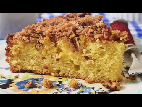 Lemon Streusel Cake Recipe Demonstration - Joyofbaking.com