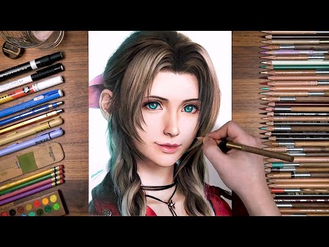 Drawing Aerith - FINAL FANTASY VII | drawholic