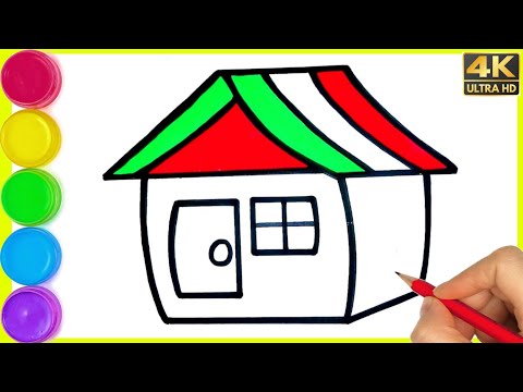 How to draw simple house Drawing || Step by step house drawing || By Arya Drawing #housedrawing.