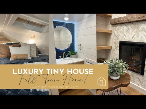 Tiny House Tour: ULTRA Lux tiny house w/ full kitchen and standing height closet!