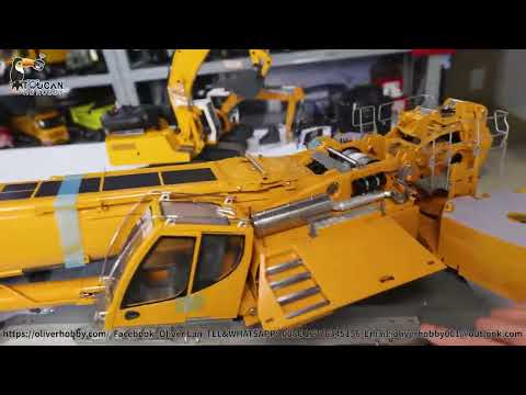 How to calibrate the no.1 locking point for RC LTM 1350 crane truck boom