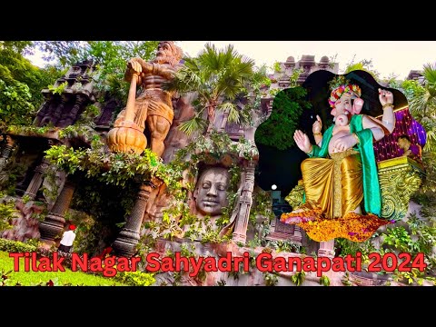 Tilak Nagar Sahyadri Ganapati 2024 Decor #ganapatibappamorya #ganeshutsav #trendingvideo #trending