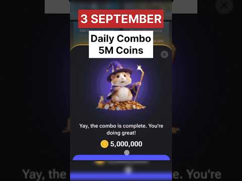 3 SEPTEMBER DAILY COMBO HAMSTER COMBAT | HAMSTER COMBAT | #short #hamstercombat #viralvideo