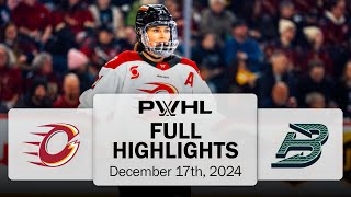 PWHL Highlights | Ottawa Charge vs. Boston Fleet - December 17, 2024