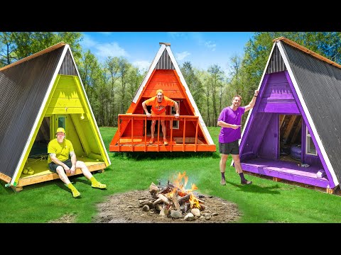 We Built One Color Micro A Frame Cabins!