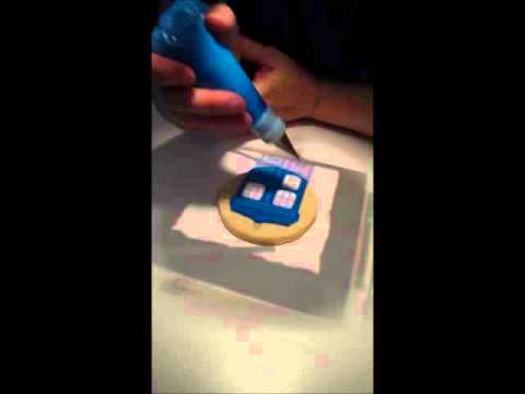 sweet handmade cookies   tardis cookies