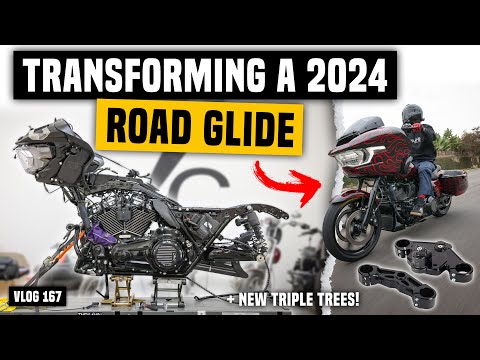 Transforming Our 2024 Road Glide! (& Introducing New Billet Triple Trees) - Vlog 167