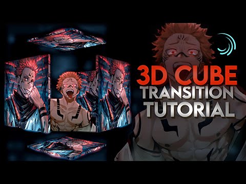 3D Cube Split / Hollow Box + Flip Transition Tutorial | Alightmotion Tutorial