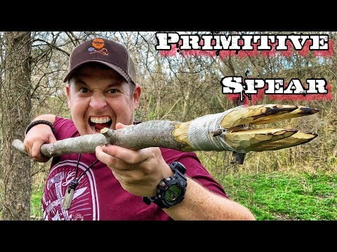 7 Day $100 Walmart Survival Challenge - Day 5 - Primitive Survival Fishing Spear