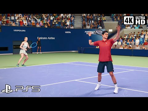 Sharapova/Federer vs Williams/Murray | TopSpin 2K25 Gameplay (PS5 4K 60FPS)