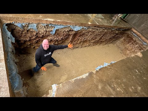 I dug a massive hole in the workshop ( inspection pit part 1 )