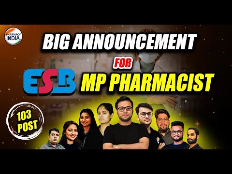 ESB PHARMACIST ANNOUNCEMENT | MP PHARMACIST | CHECK NOW