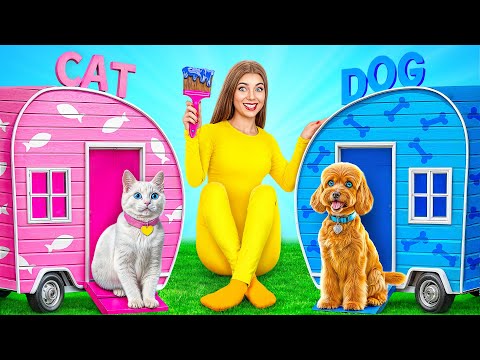 We Built a House For Pets | Funny Situations by Multi DO Smile