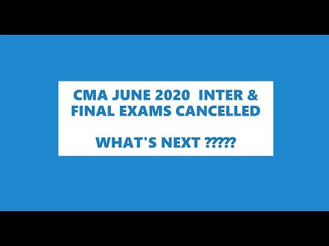 CMA EXAMS Cancelled! what now ?? #cma #ca #cmaexams #caexams #cmafinal #cafinal