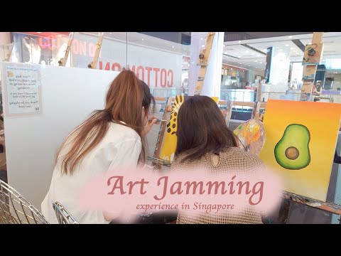 [ Daily Vlog ] 新加坡乌节路咖啡厅绘画体验 Art Jamming experience at Singapore Orchard Road Cafe de Paris