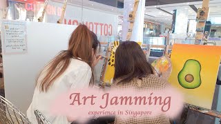 [ Daily Vlog ] 新加坡乌节路咖啡厅绘画体验 Art Jamming experience at Singapore Orchard Road Cafe de Paris