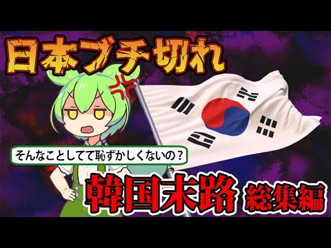 【総集編】日本がブチ切れ韓国の末路【ずんだもん＆ゆっくり解説】