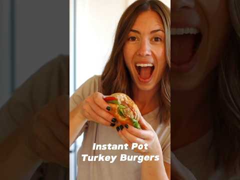 INSTANT POT GROUND TURKEY BURGERS | Speedy Dinner Recipe