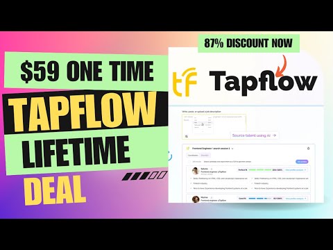 ❇️Tapflow Lifetime Deal | Find the Best LinkedIn Candidates in Seconds | $59 Lifetime Deal | 87% Now