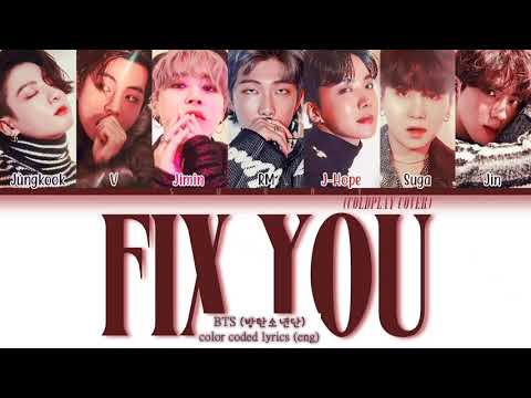 BTS (방탄소년단)  – Fix You (Eng) Color Coded Lyrics (Coldplay Cover)