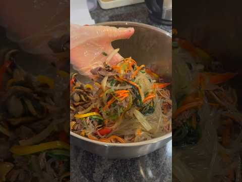 how to make Japchae like Korean #shorts #japchae