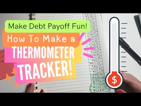 How to Make a Fun Debt Payoff Thermometer Chart! | Track Your Budgeting Progress | Oh My Goals